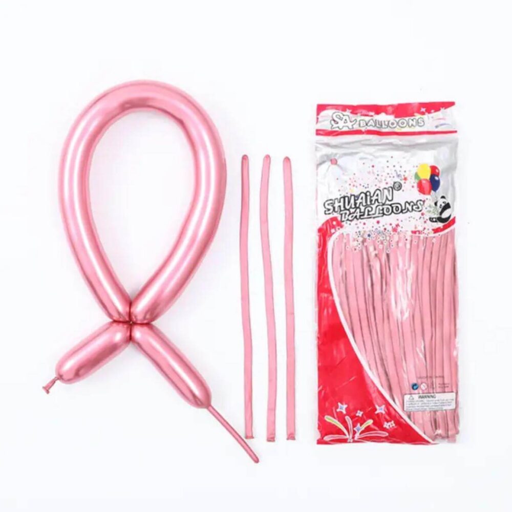 חבילת 100 בלוני נקניק 260 אדום כרום