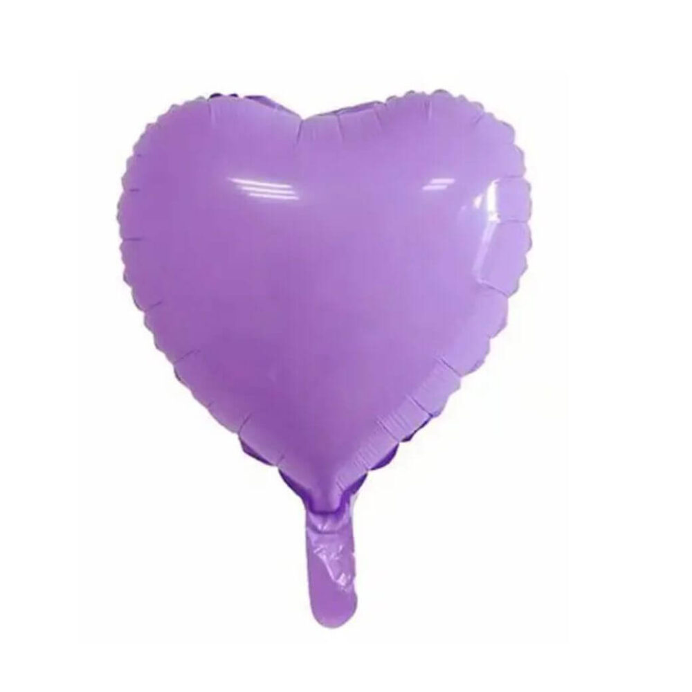 בלון מיילר לב סגול מקרון 18 אינץ'