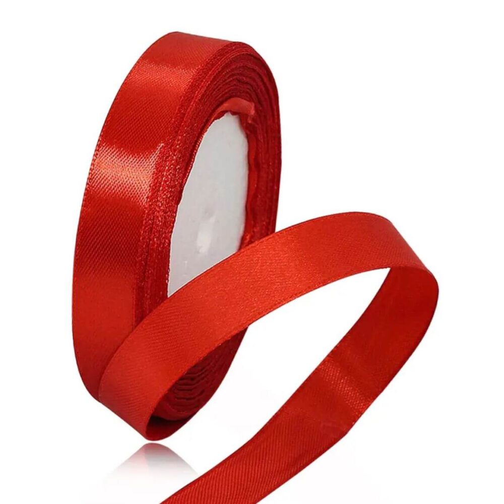 סרט סאטן 25 יארד 1 ס״מ- אדום