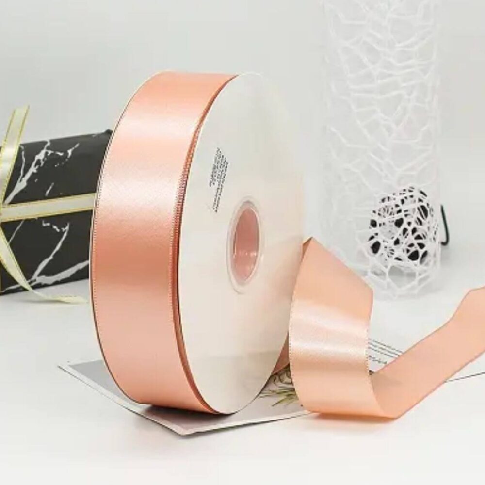 סרט סאטן 25 יארד 2 ס״מ- אפרסק