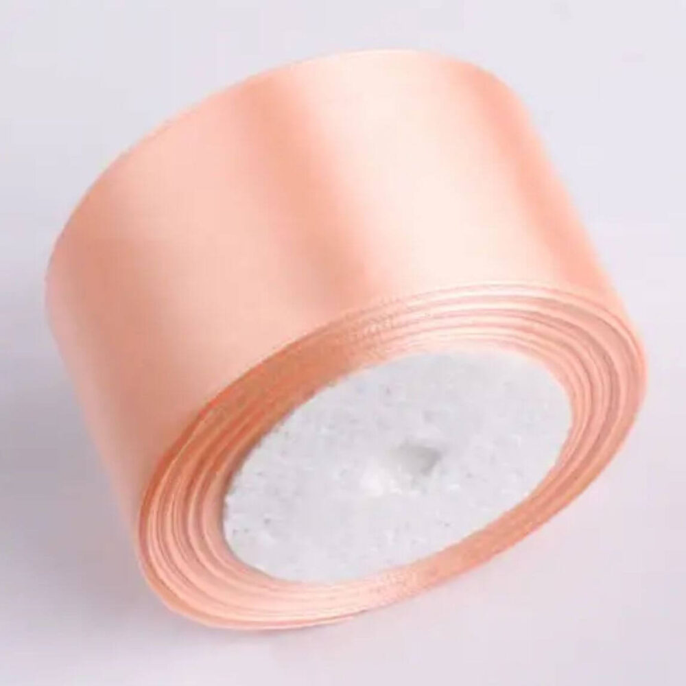 סרט סאטן 25 יארד 4 ס״מ- אפרסק