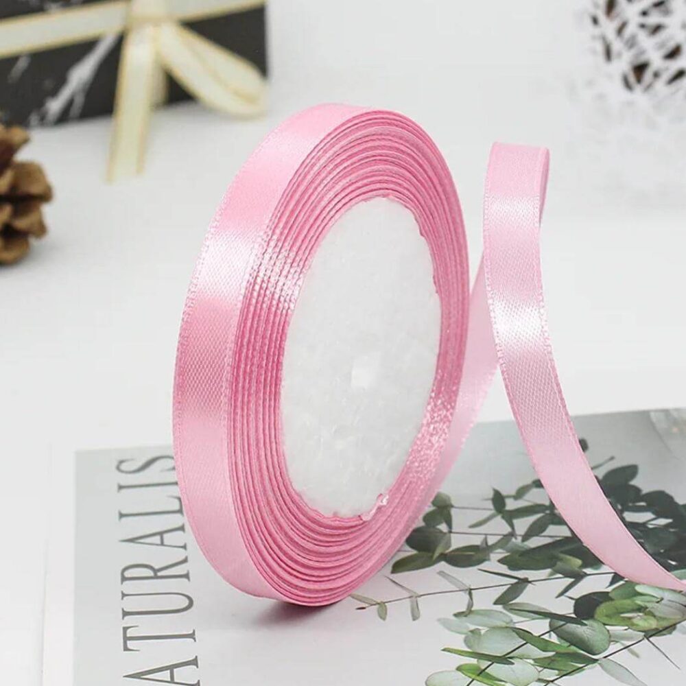 סרט סאטן 25 יארד 1 ס״מ- ורוד עתיק