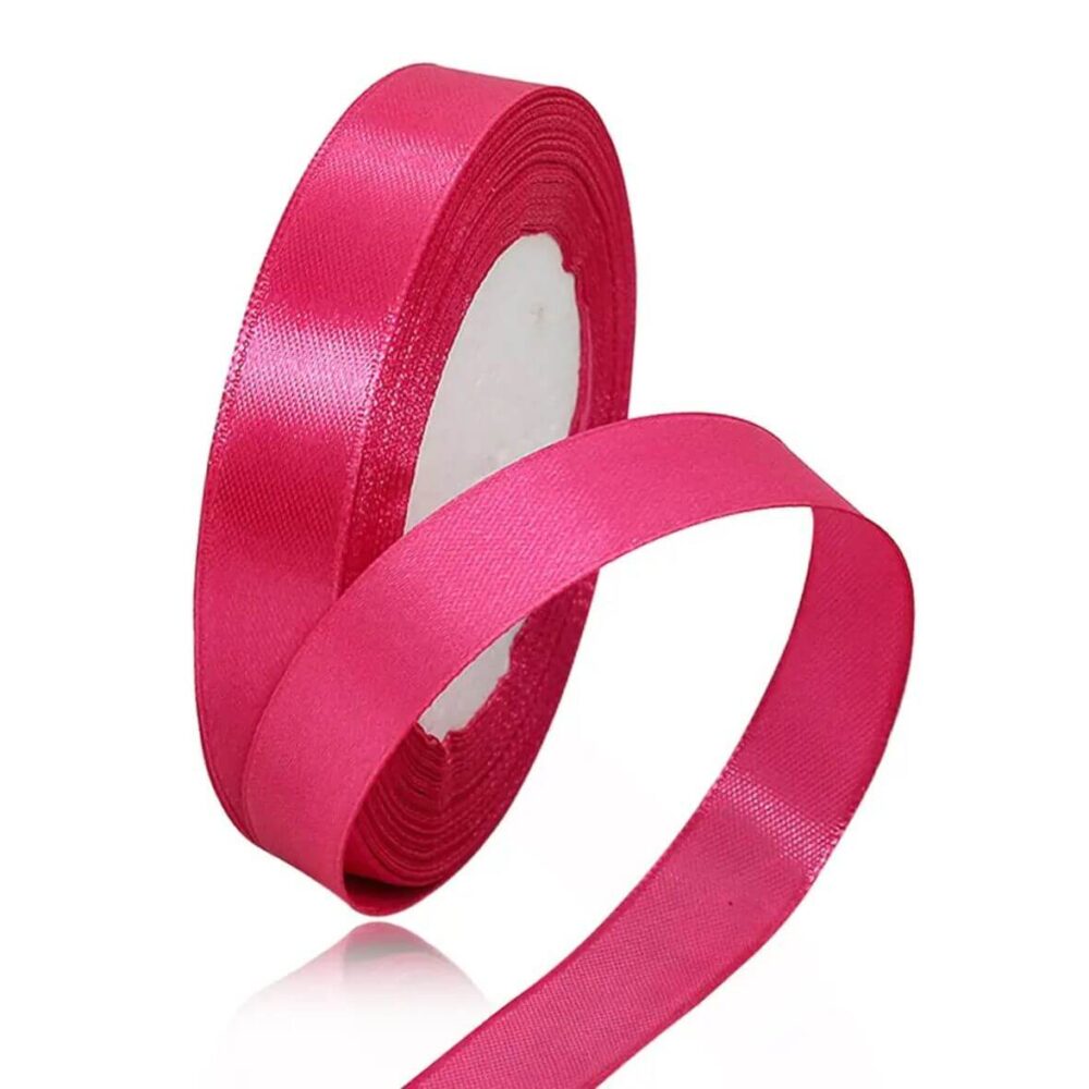 סרט סאטן 25 יארד 1 ס״מ- ורוד פוקסיה