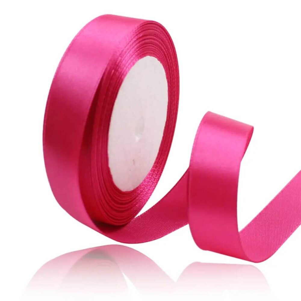 סרט סאטן 25 יארד 2 ס״מ- ורוד פוקסיה