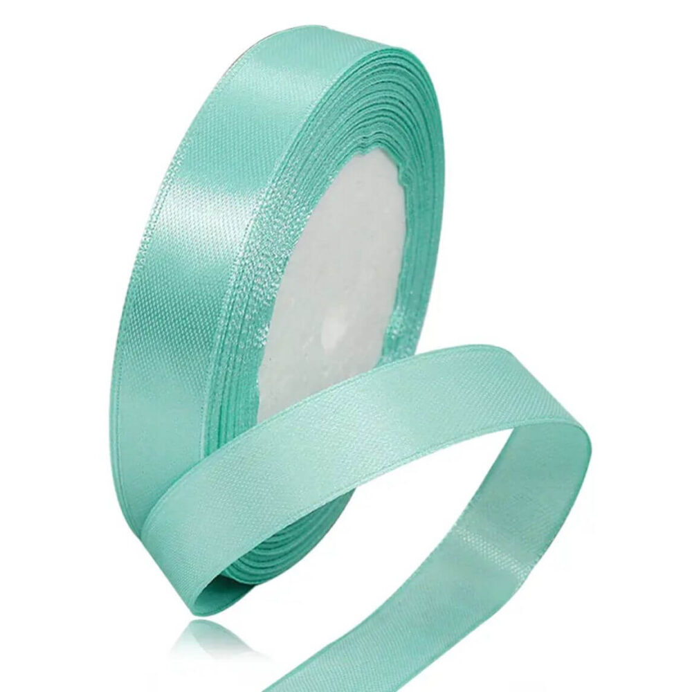 סרט סאטן 25 יארד 1 ס״מ- טורקיז