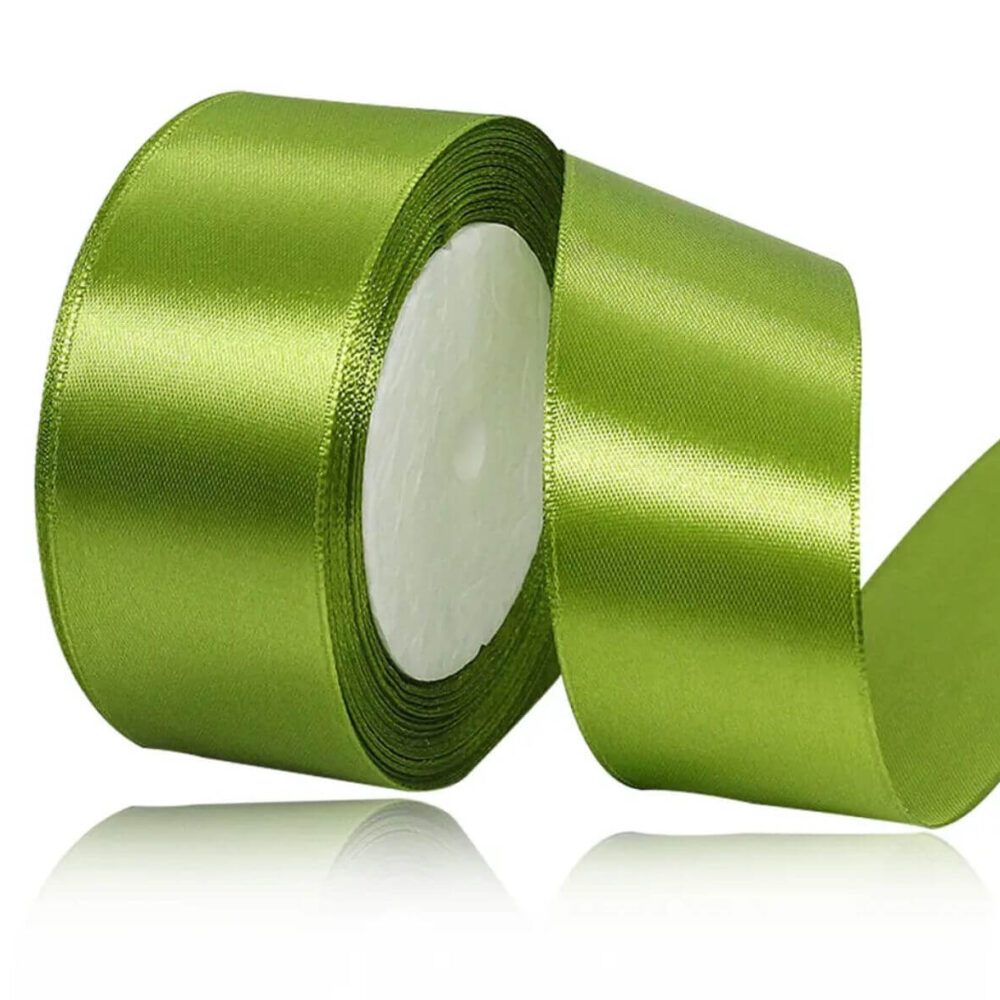 סרט סאטן 25 יארד 4 ס״מ- ירוק תפוח