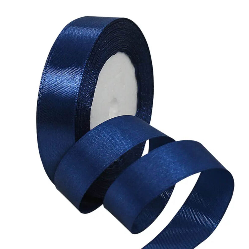 סרט סאטן 25 יארד 2 ס״מ- כחול נייבי