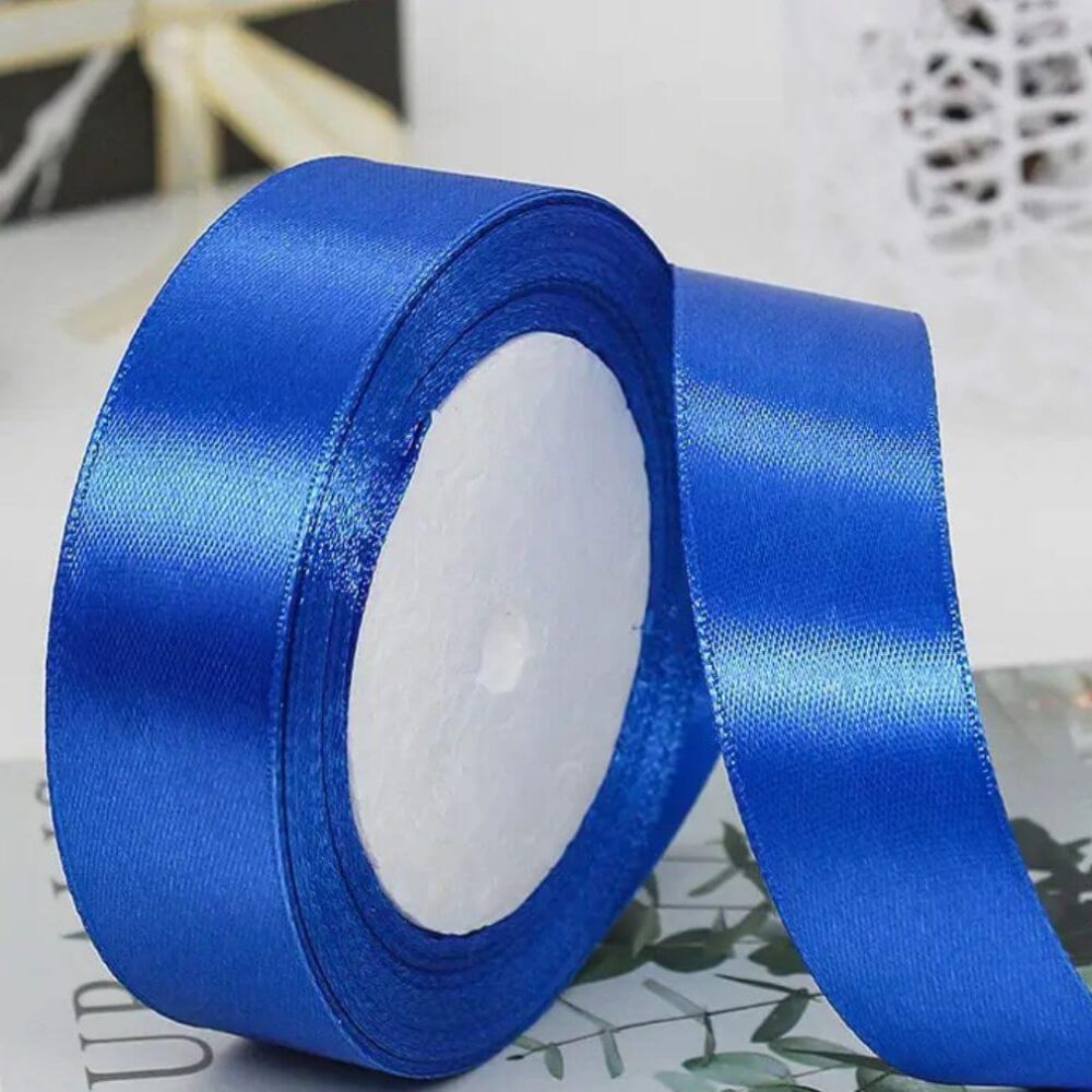 סרט סאטן 25 יארד 2 ס״מ- כחול רויאל