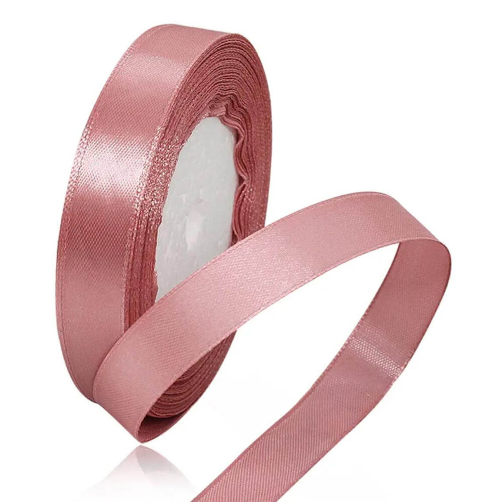 סרט סאטן 25 יארד 1 ס״מ- רוז גולד