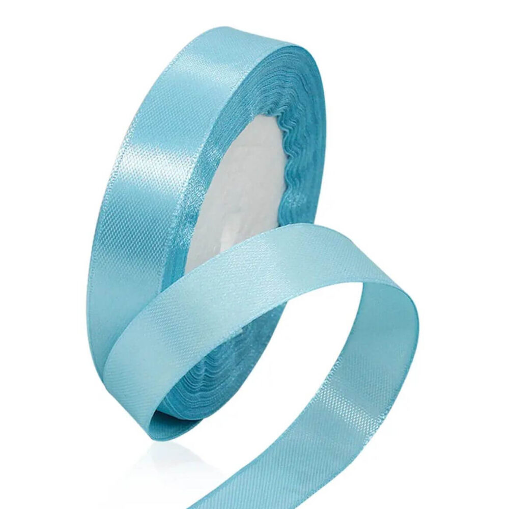 סרט סאטן 25 יארד 1 ס״מ- תכלת