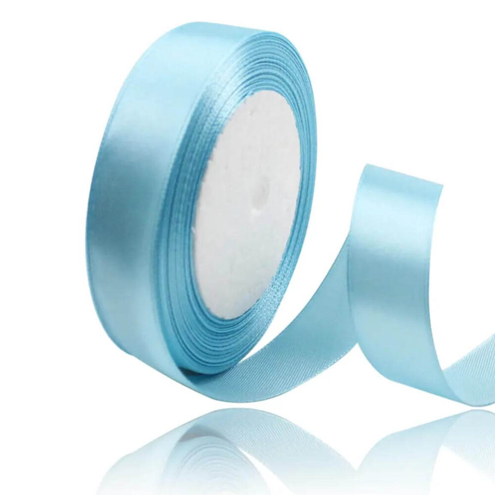 סרט סאטן 25 יארד 2 ס״מ- תכלת