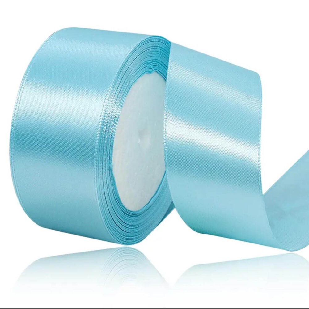 סרט סאטן 25 יארד 4 ס״מ- תכלת