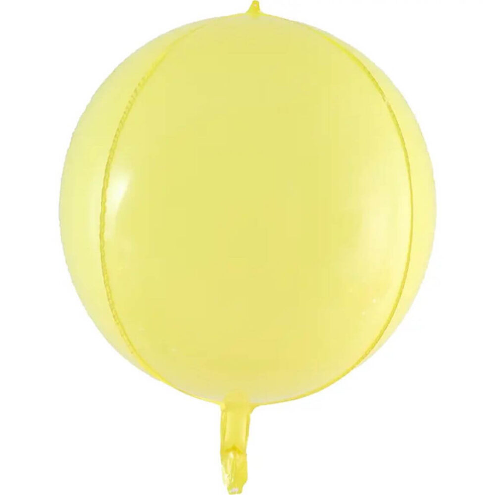 בלון אורבז 4D צהוב מקרון 18 אינץ'