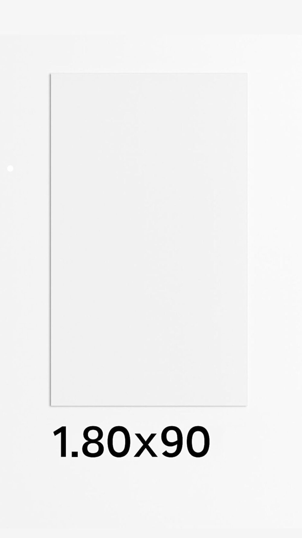 קיר קאפה מלבן חלק 1.80X90 מטר