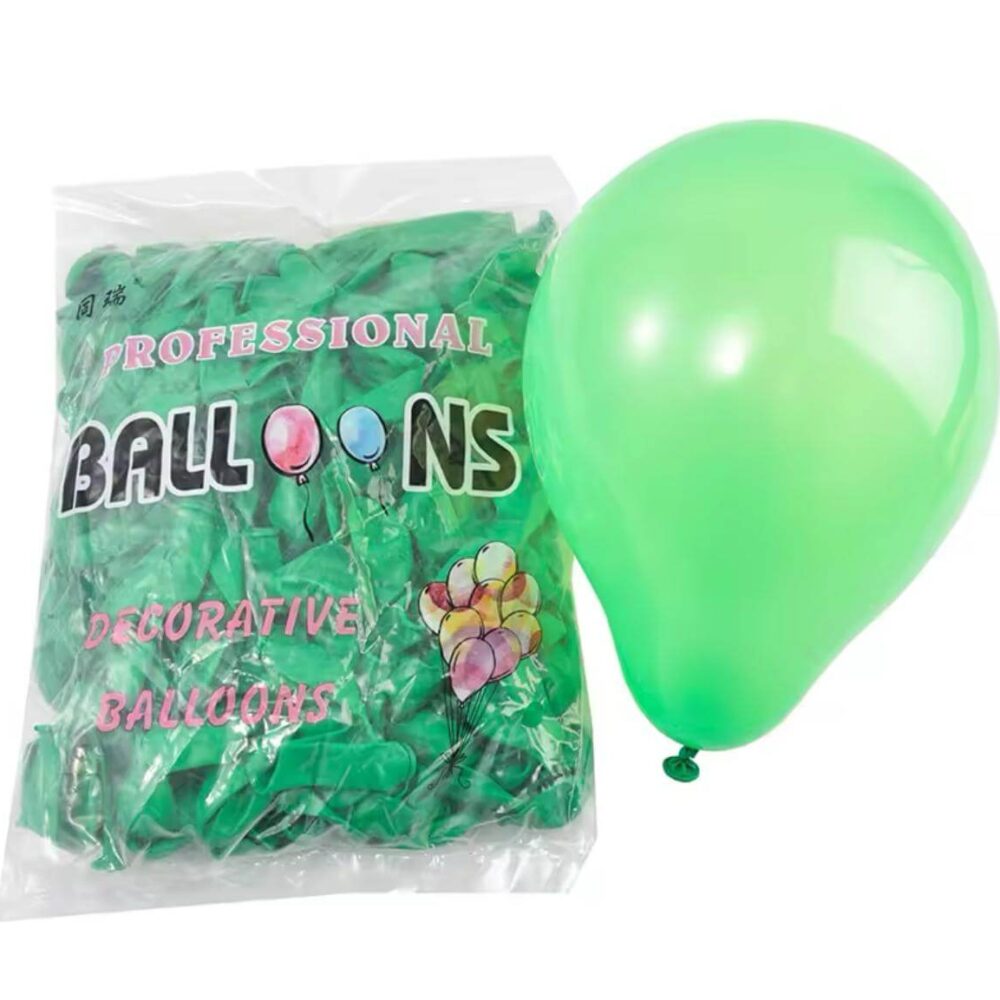 חבילת 100 בלוני גומי בצבע ירוק יער 5 אינצ׳