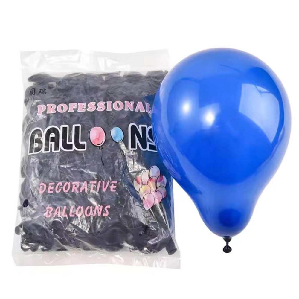 חבילת 100 בלוני גומי בצבע כחול רויאל 5 אינצ׳
