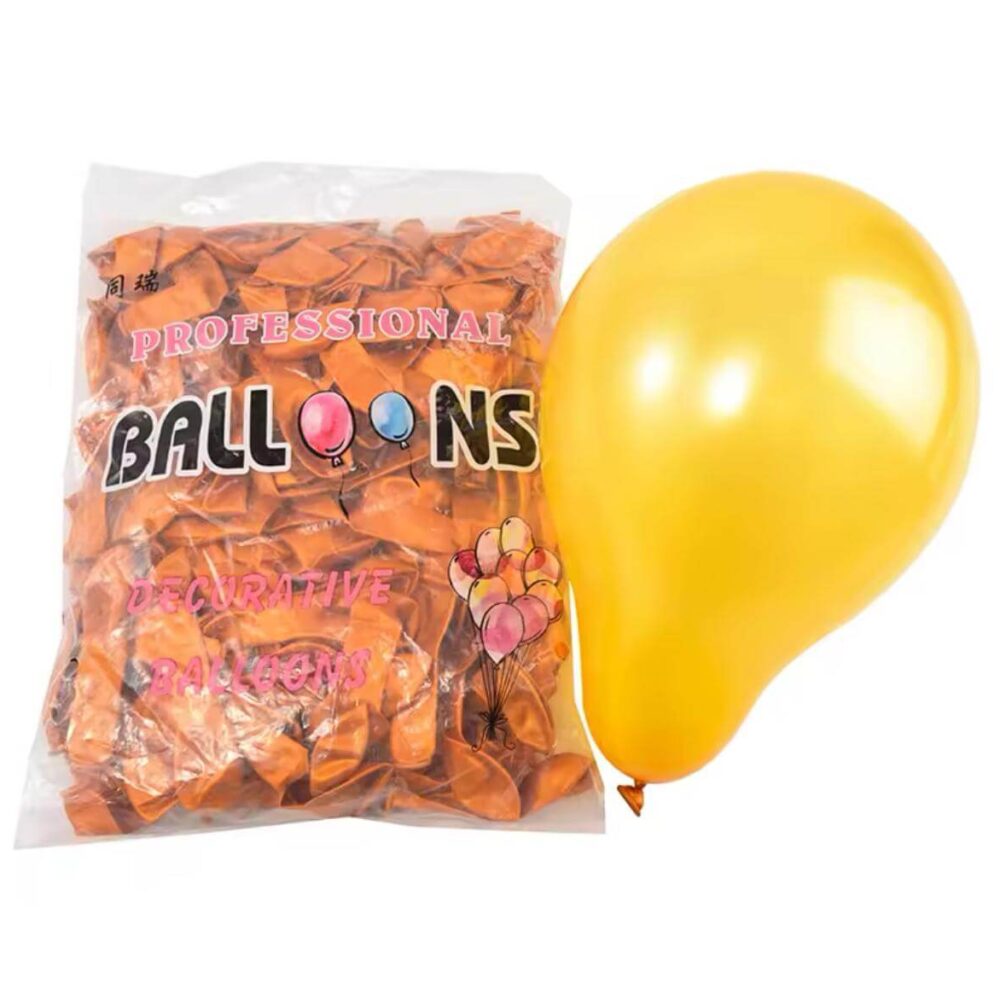 חבילת 100 בלוני גומי בצבע חום חימר 5 אינצ׳