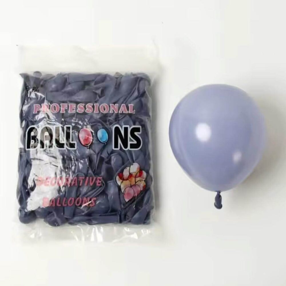 חבילת 100 בלוני גומי בצבע ג'ינס 5 אינצ׳