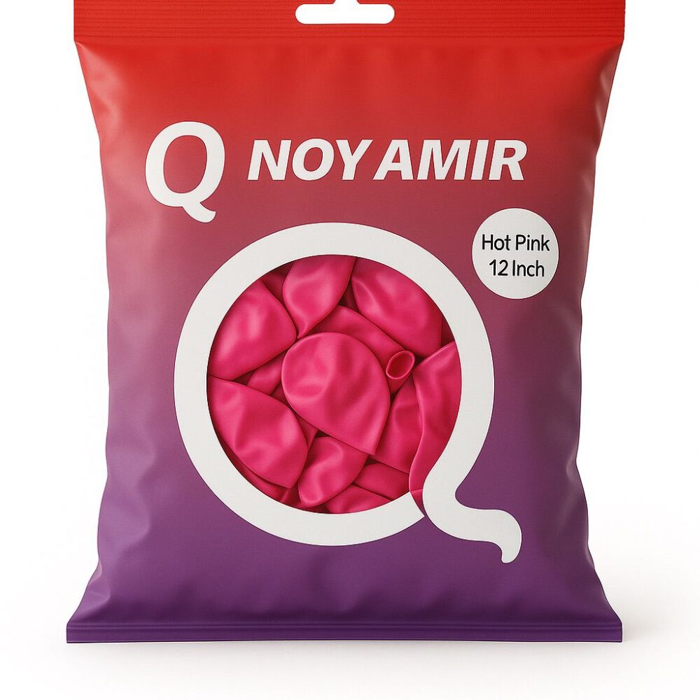 חבילת 100 בלוני גומי ורוד חם 12 אינץ'