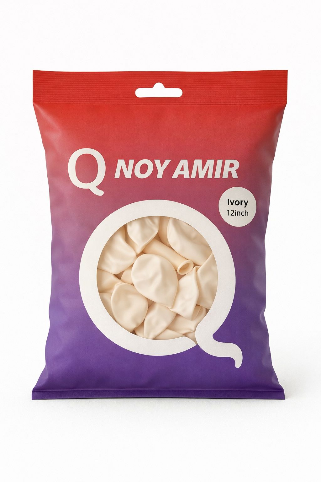 חבילת 100 בלוני גומי שמנת 12 אינץ'