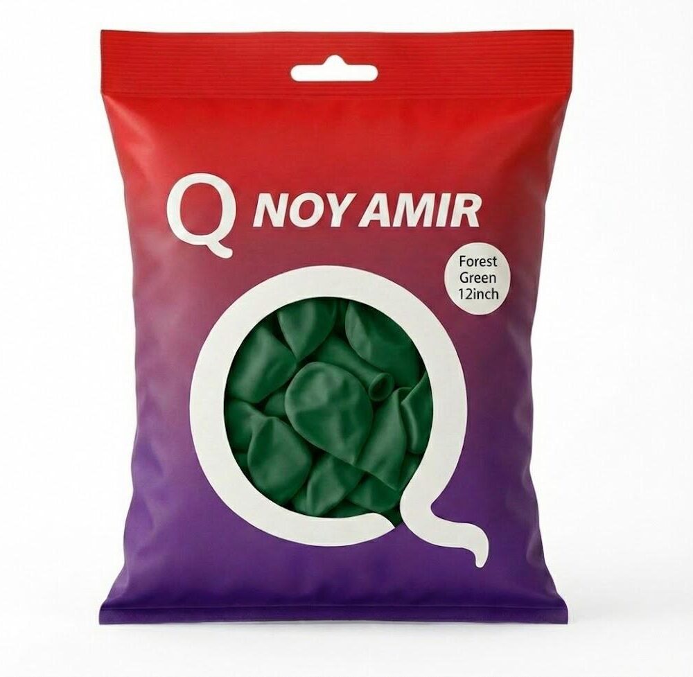 חבילת 100 בלוני גומי ירוק בקבוק 12 אינץ'