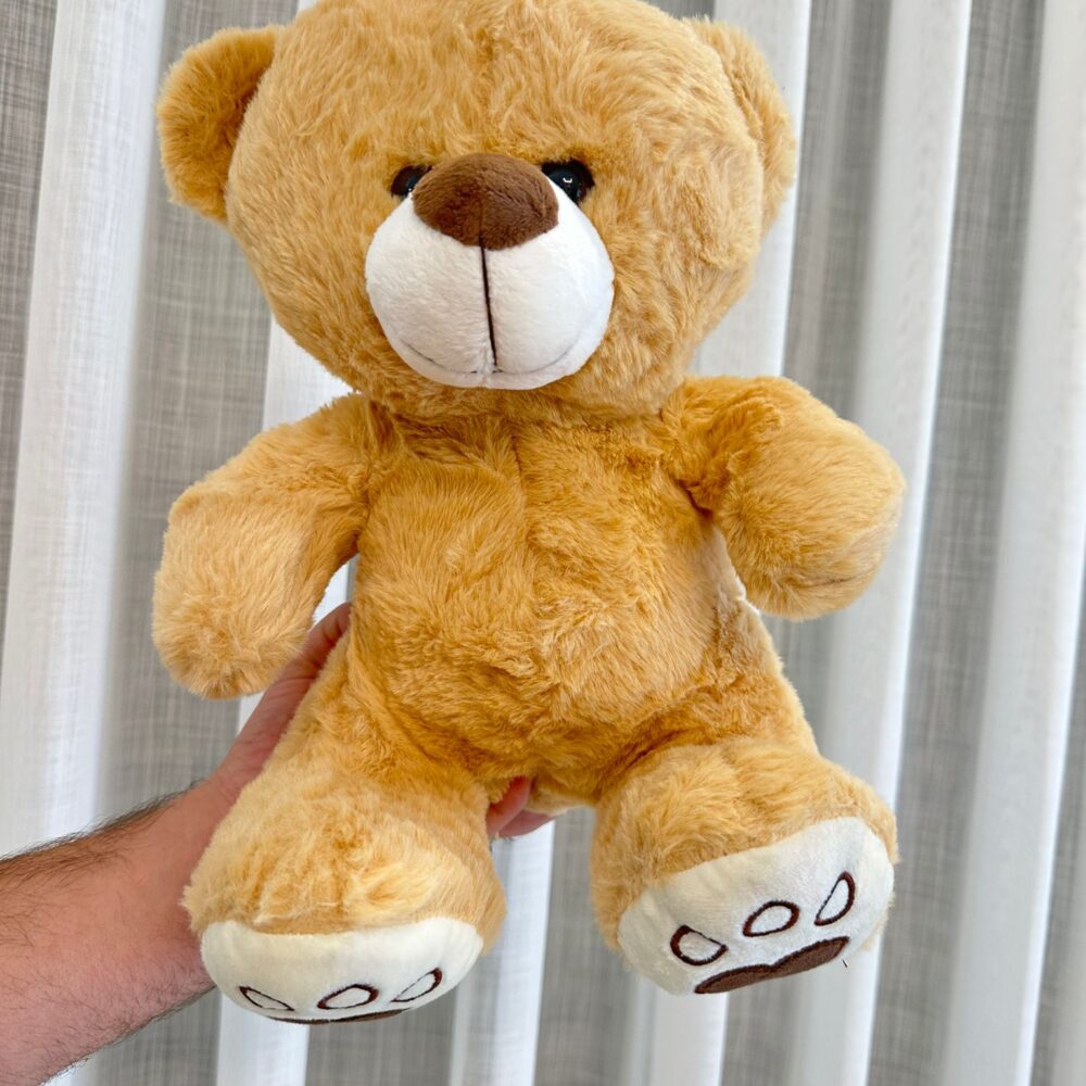 דובי חום בהיר 28 ס"מ דגם כפות רגליים