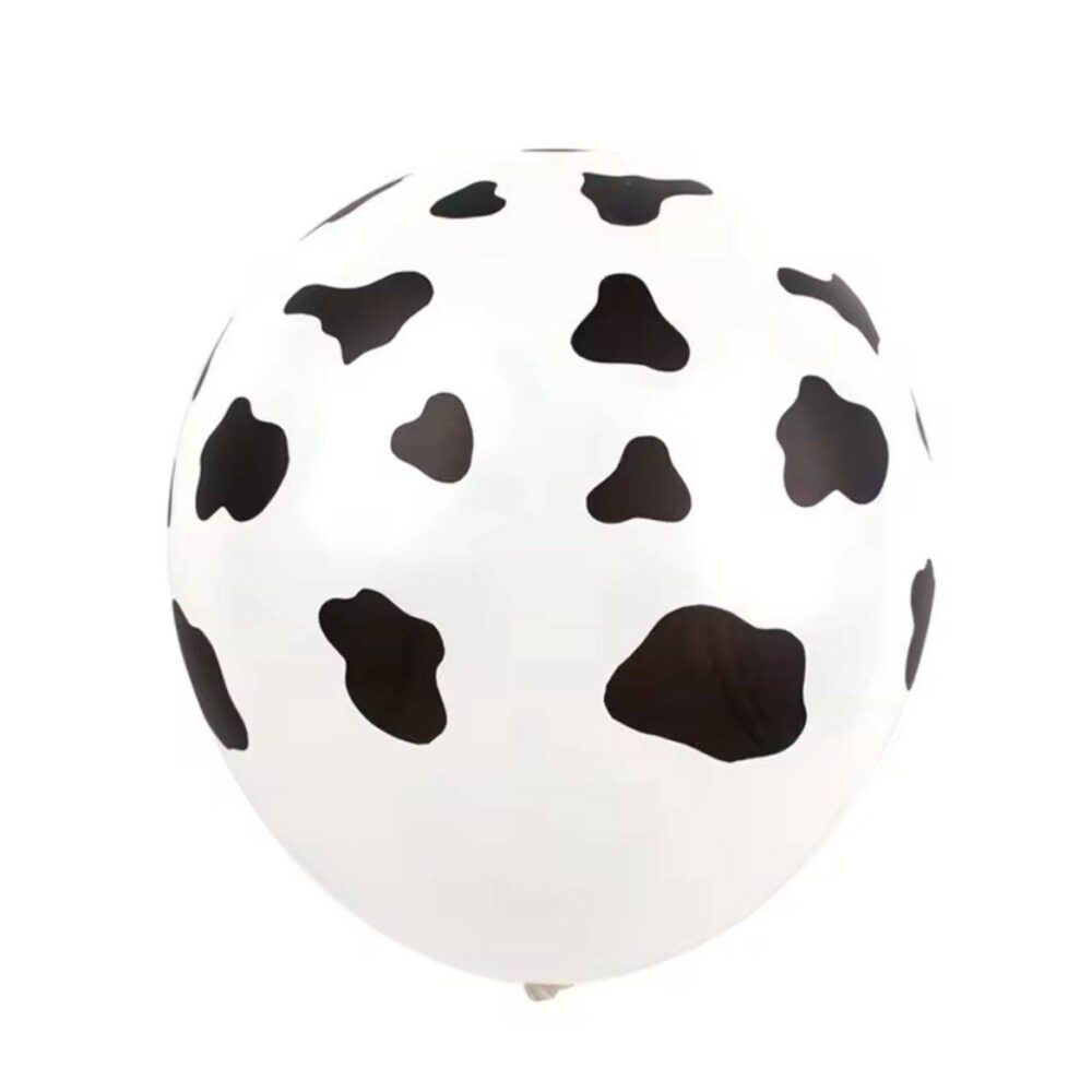 100 בלוני גומי הדפס כתמי פרה 12 אינץ'