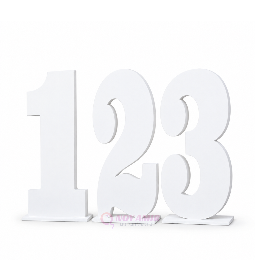 ערכת 3 ספרות 123 מחומר PVC
