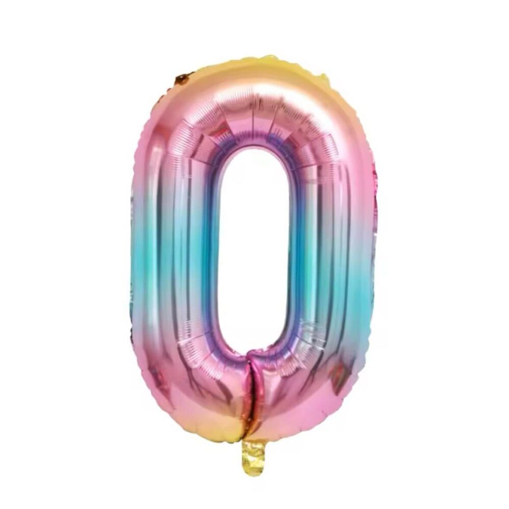 בלון מספר 0 קשת 34 אינץ'