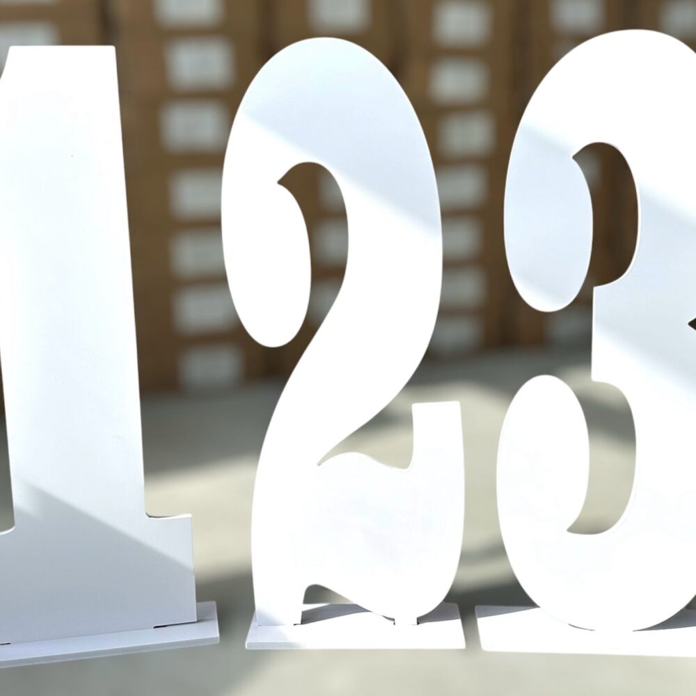 ערכת 3 ספרות 123 מחומר PVC