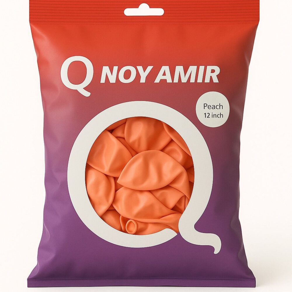 חבילת 100 בלוני גומי אפרסק 12 אינץ'