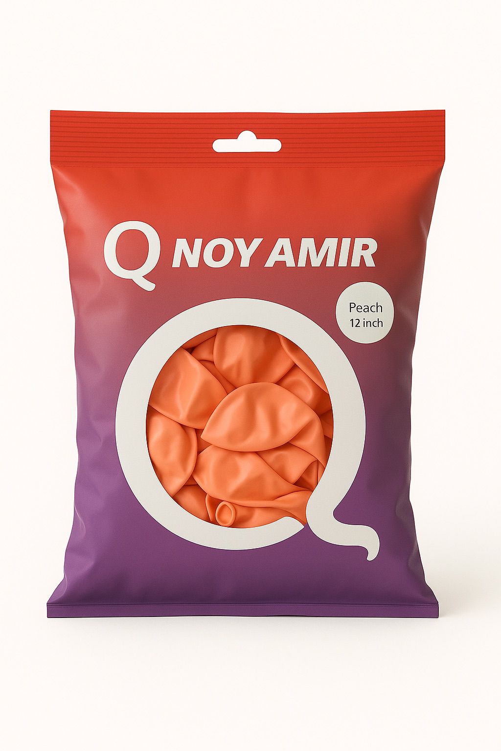 חבילת 100 בלוני גומי אפרסק 12 אינץ'