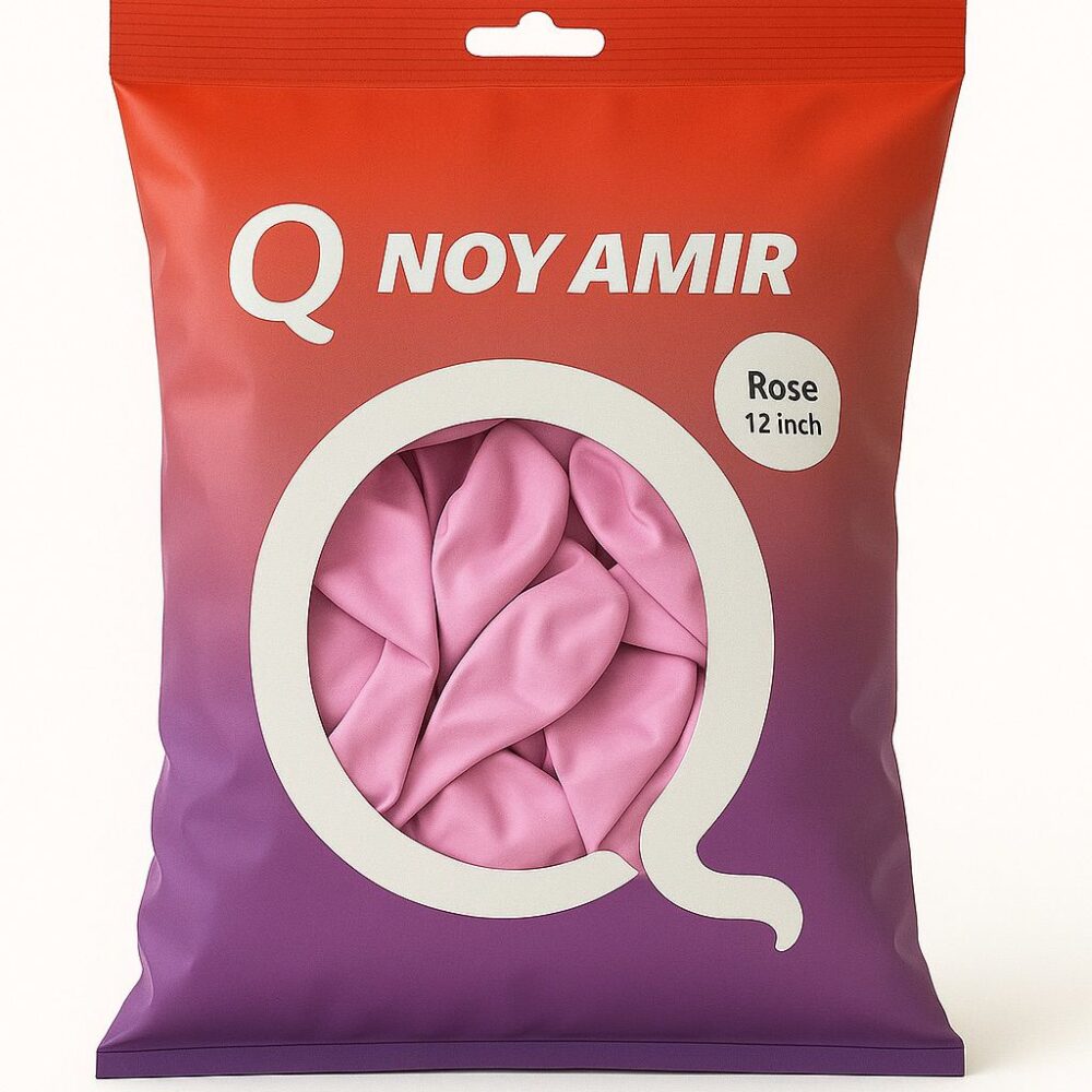 חבילת 100 בלוני גומי ורוד רוז 12 אינץ'