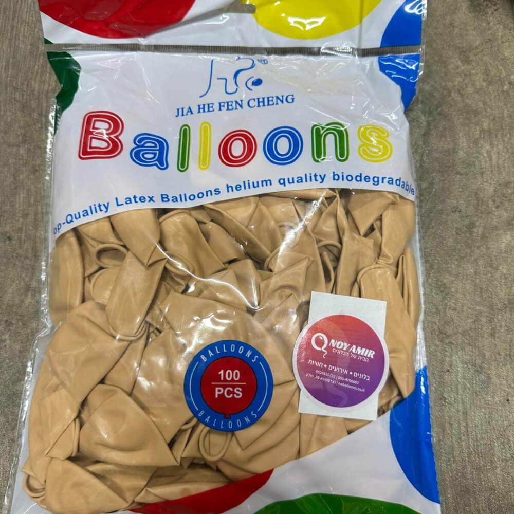 חבילת 100 בלוני גומי בלאש גוף פסטל 12 אינץ'