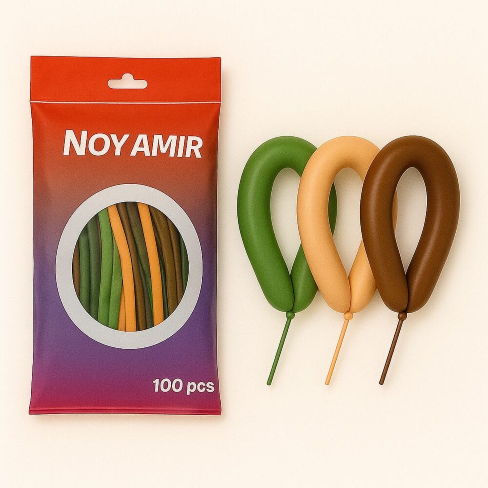 חבילת 100 בלוני נקניק 260 מיקס בוהו שיק