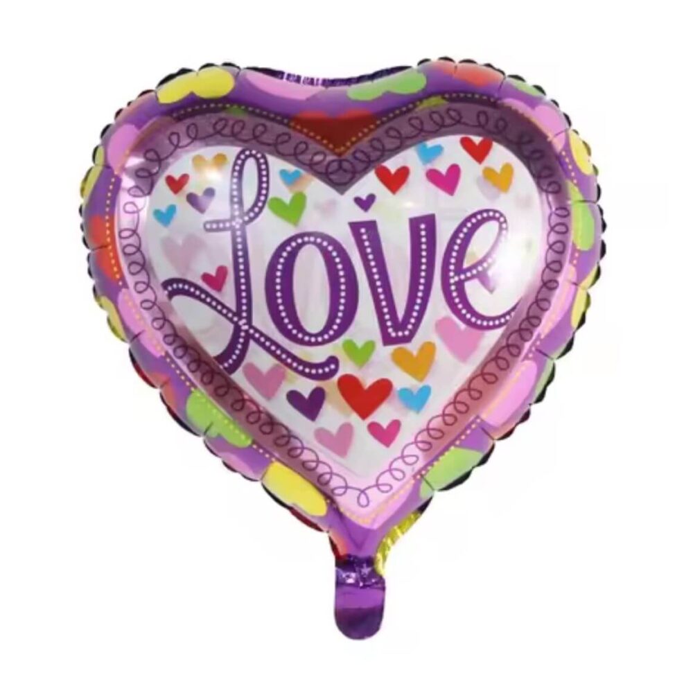 בלון מיילר לב איחול Love צבעוני 18 אינץ'