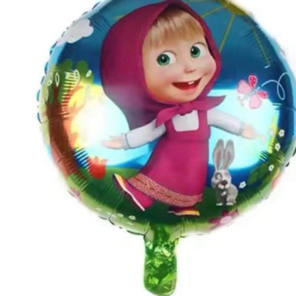 בלון מיילר עגול מאשה והדוב 18 אינץ'