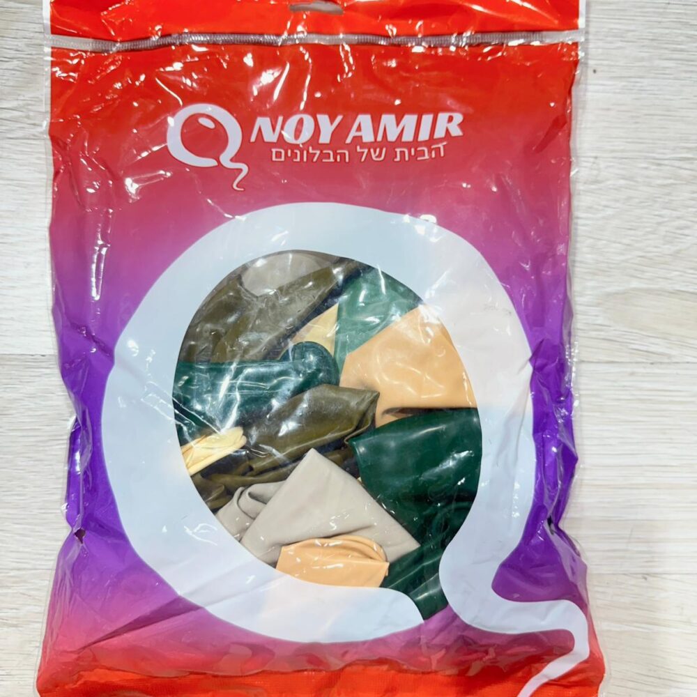 חבילת 25 בלוני גומי מיקס בוהו שיק 18 אינץ׳