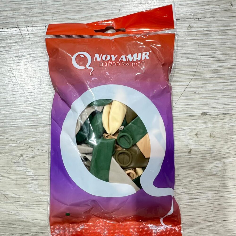 חבילת 50 בלוני גומי 5 אינצ מיקס בוהו שיק