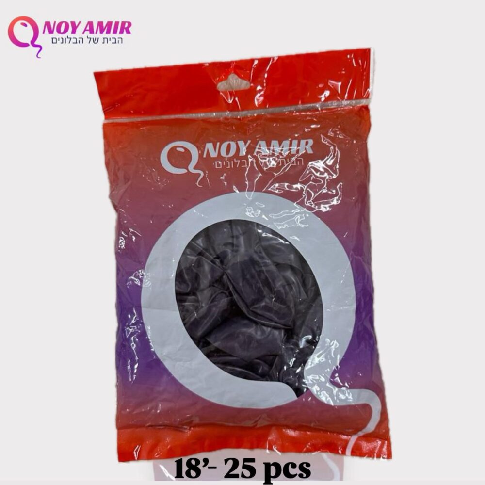 חבילת 25 בלוני גומי כחול נייבי 18 אינץ׳