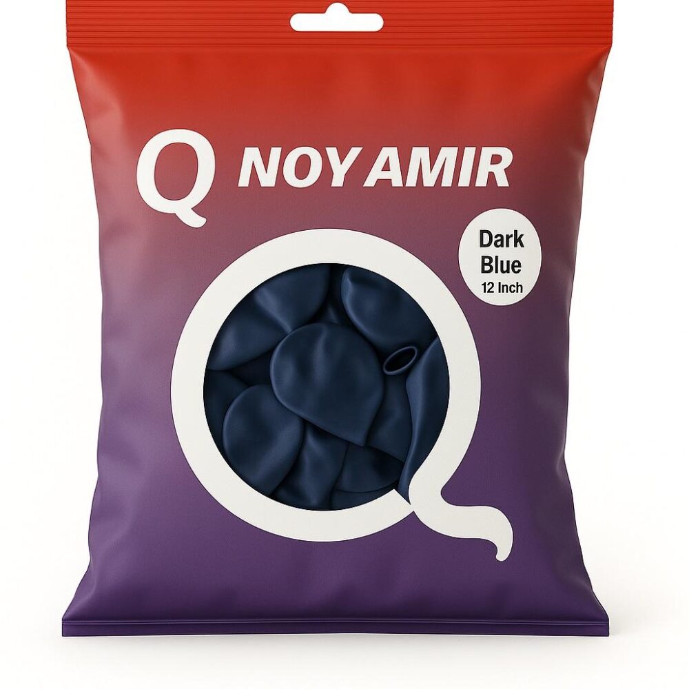 חבילת 100 בלוני גומי כחול נייבי 12 אינץ׳