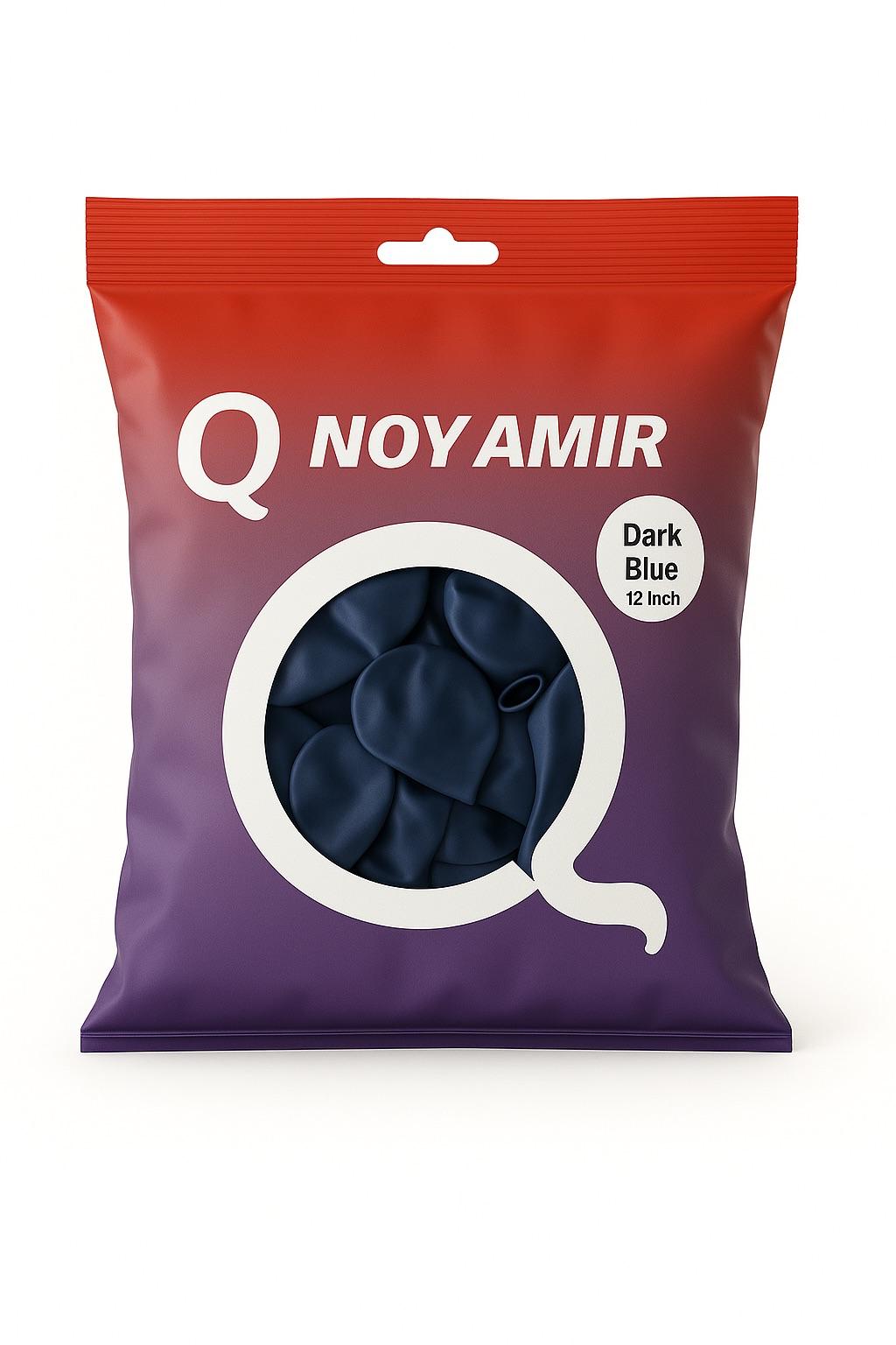 חבילת 100 בלוני גומי כחול נייבי 12 אינץ׳