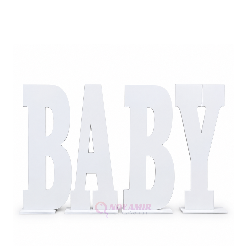 סט אותיות BABY עשוי חומר PVC