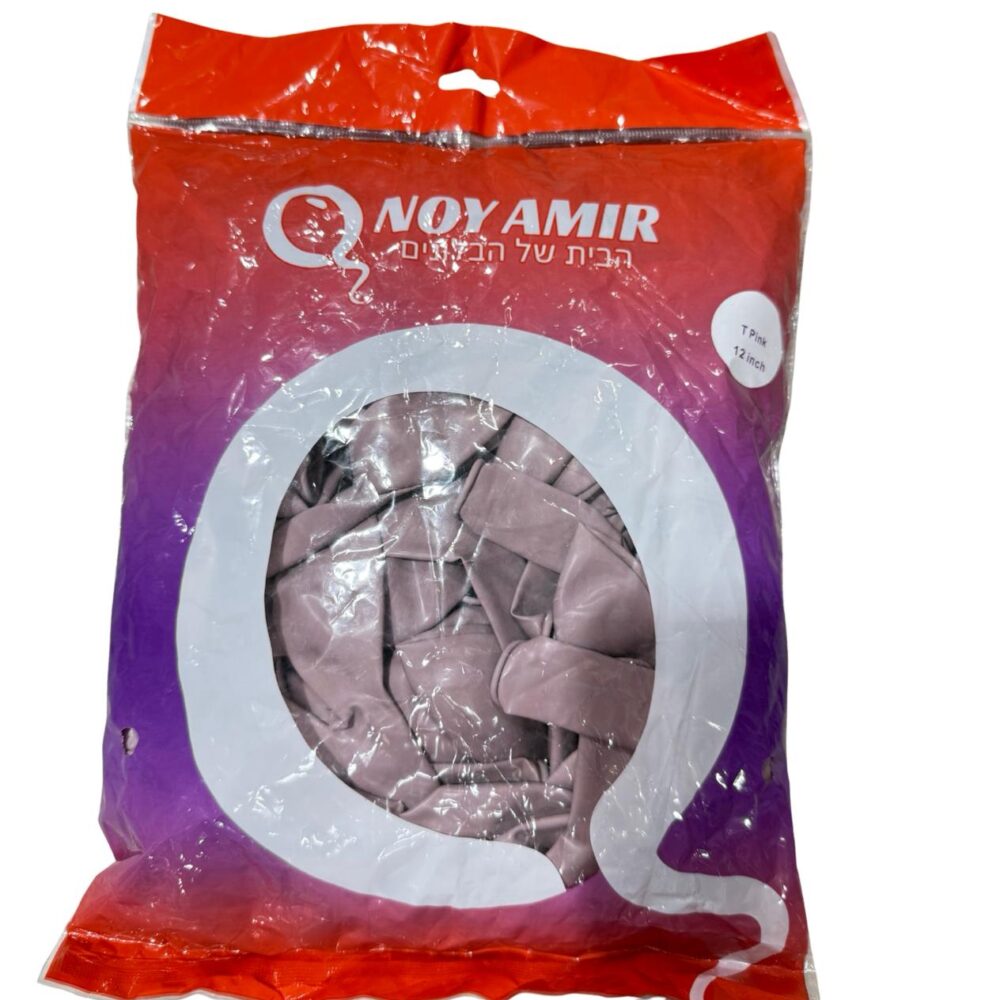 חבילת 100 בלוני גומי 12 אינצ' Twilight pink