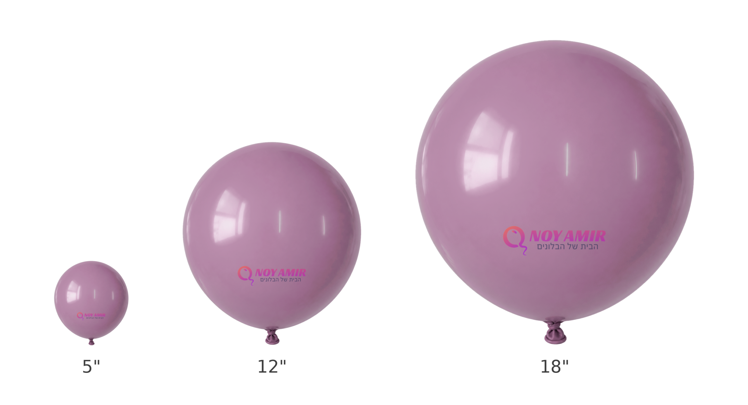 חבילת 100 בלוני גומי 12 אינצ' Twilight purple – תמונה 4