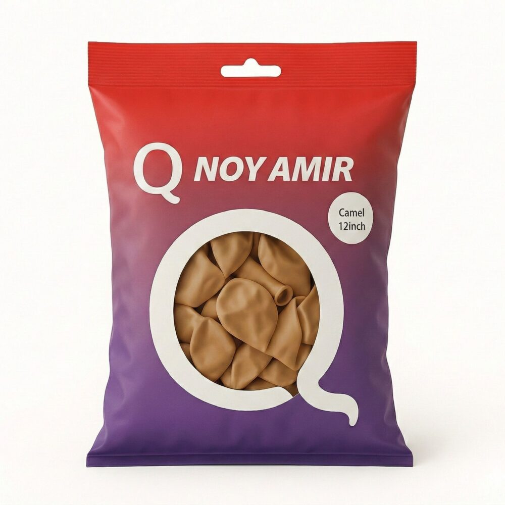 חבילת 100 בלוני גומי חום Camel  12 אינצ׳