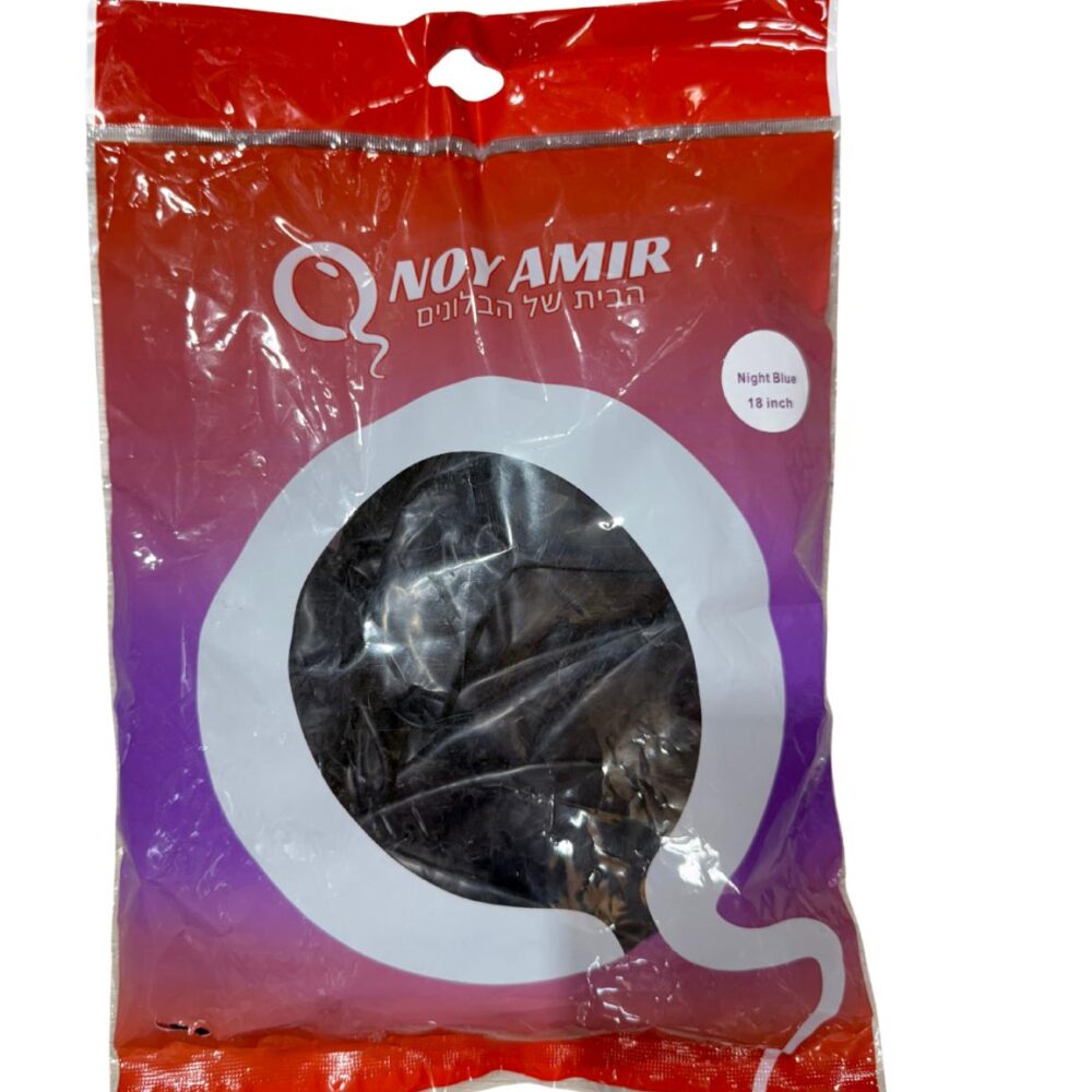 חבילת 25 בלוני גומי כחול 'Night Blue 18