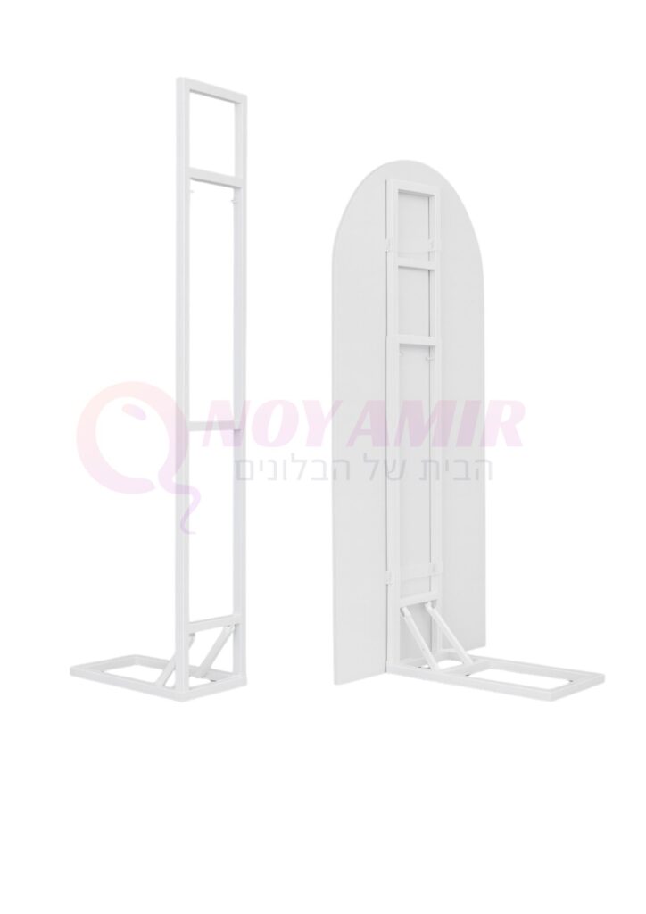 סטנד תצוגה מתכוונן מברזל — להעמדת קאפה, PVC ושלטים לאירועים