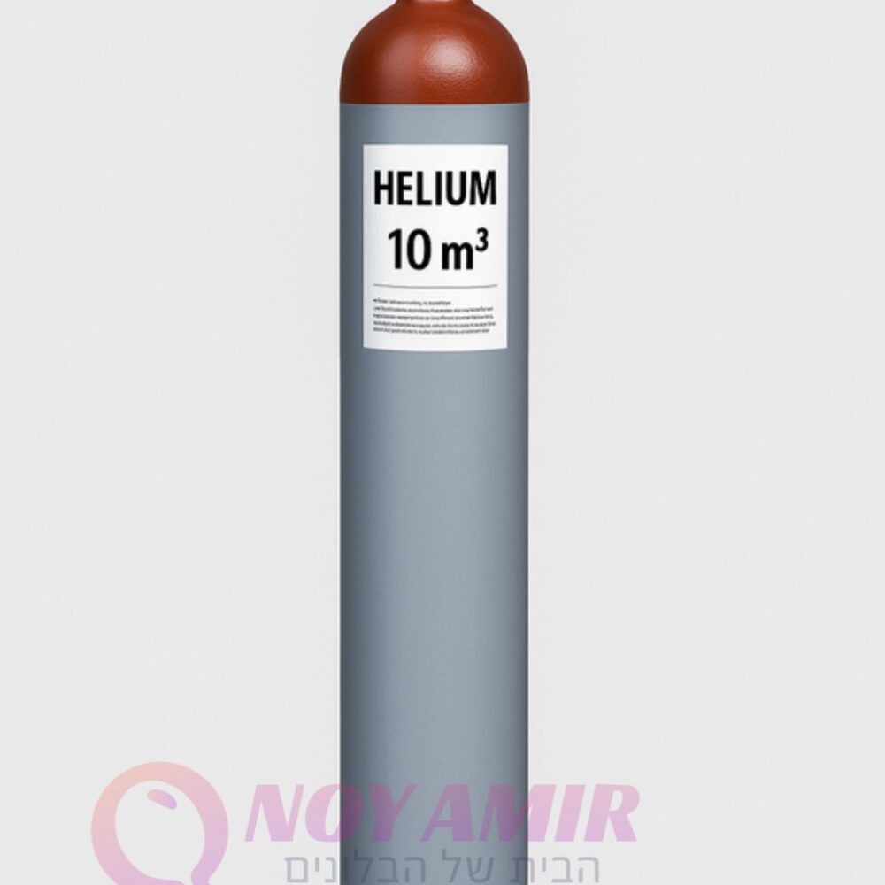 מיכל גז הליום 10 קוב + וסת מקצועי + מילוי הגז