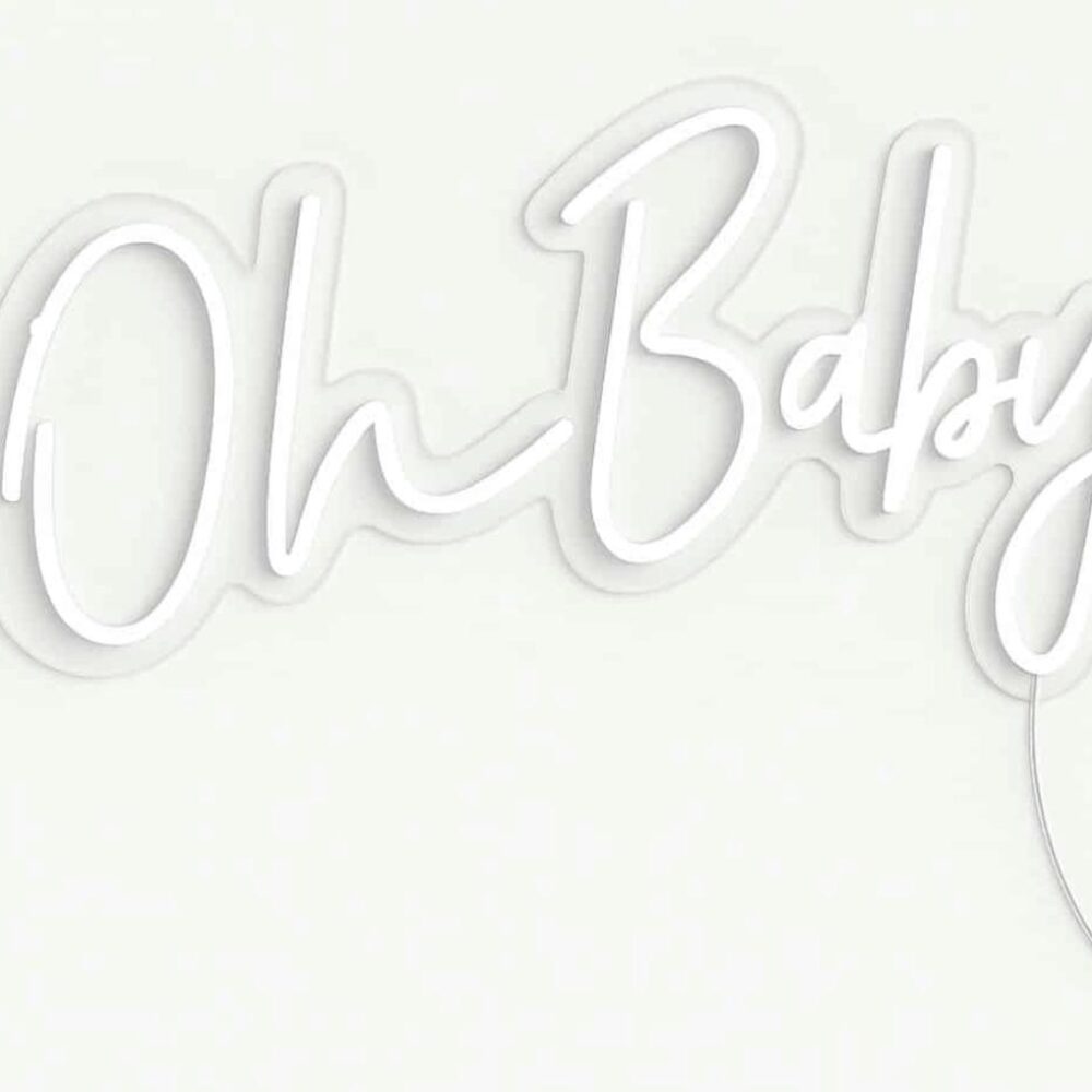 שלט נאון-Oh baby